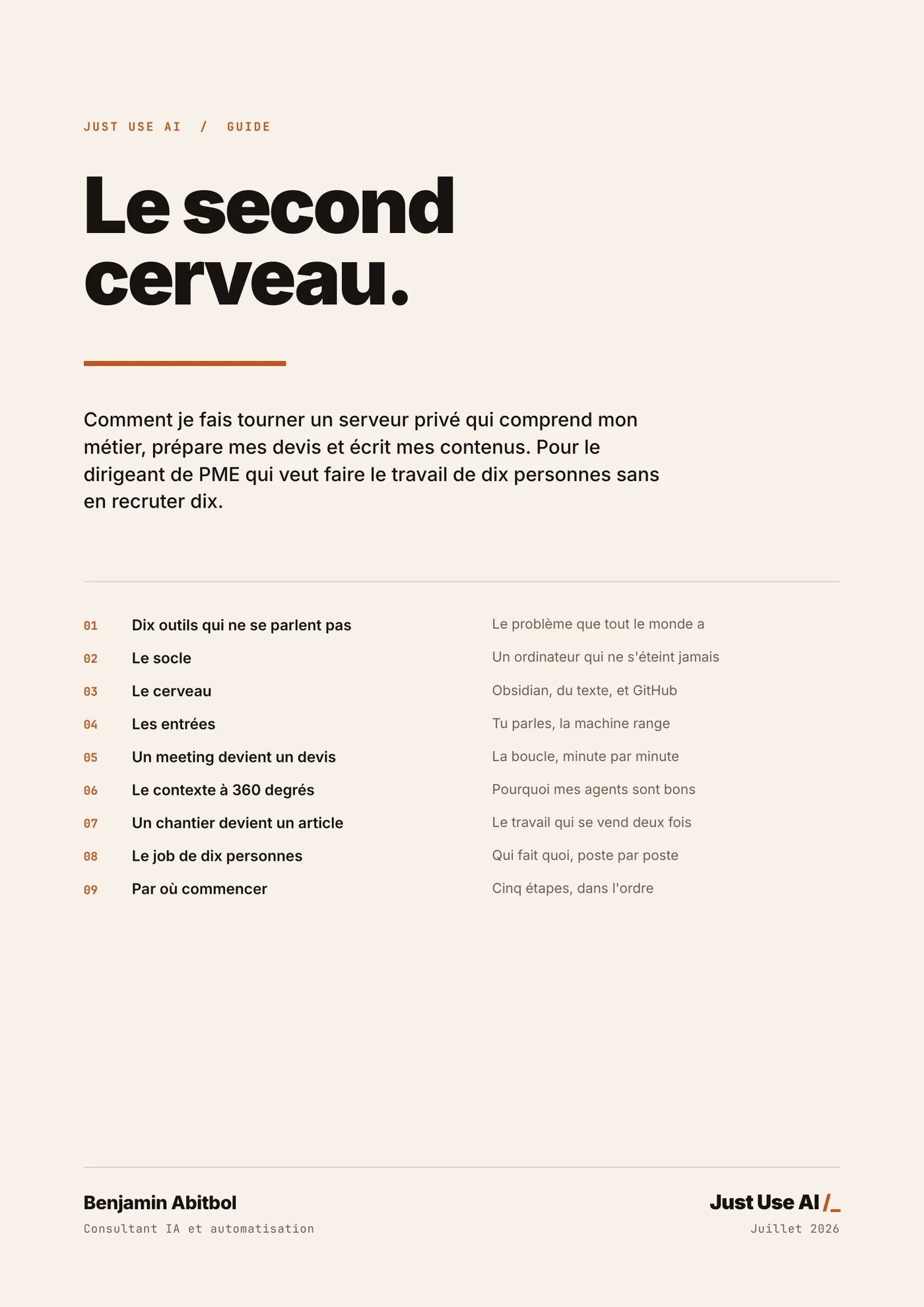 Le second cerveau, page 1 sur 10